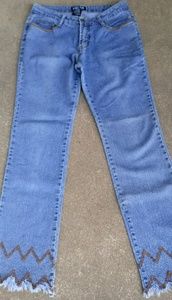 Street Code Jeans With Charlie Brown Frayed Hem